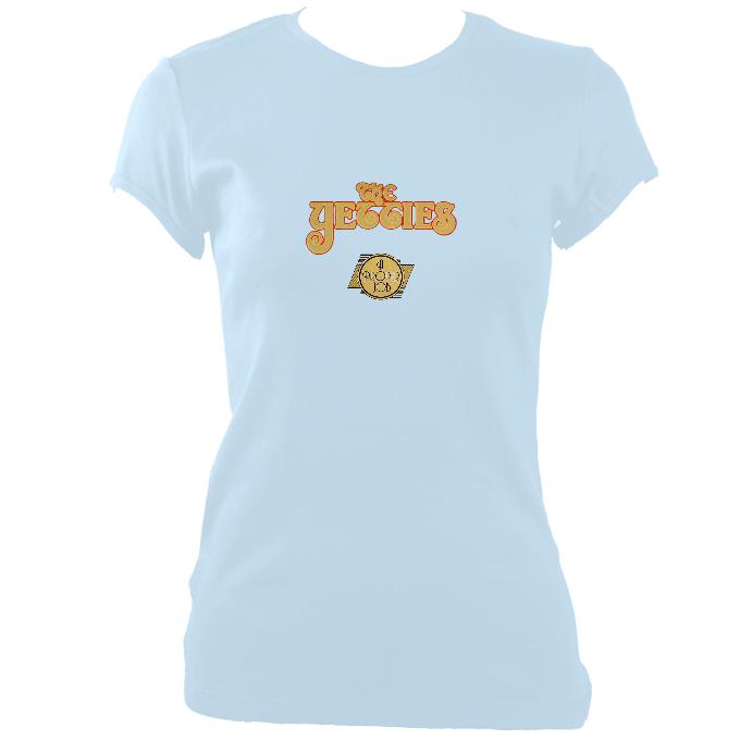 update alt-text with template The Yetties "Proper Job" Ladies Fitted T-shirt - T-shirt - Light Blue - Mudchutney