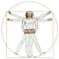 Da Vinci Vitruvian Man Concertina Sticker