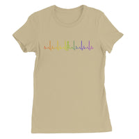 Rainbow Heartbeat Fiddle Women's Favourite T-Shirt