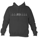 Heartbeat Accordion Hoodie-Hoodie-Charcoal-Mudchutney
