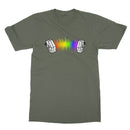 Rainbow Sound Wave Concertina T-Shirt