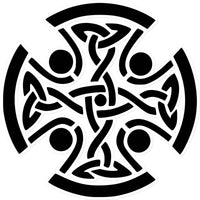 Celtic Woven Cross Sticker