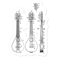 Mandolin Patent Sticker