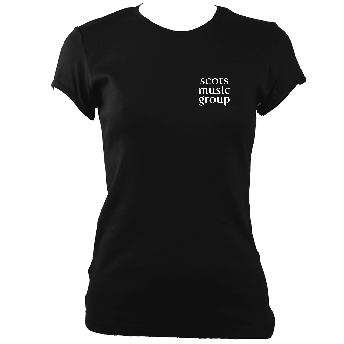 Scots Music Group "Small Logo" Womens Fitted T-shirt