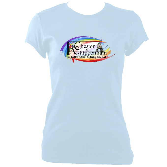 Chester & Chippenham Folk Festival Ladies FItted T-shirt