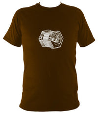 English Concertina T-shirt - T-shirt - Dark Chocolate - Mudchutney