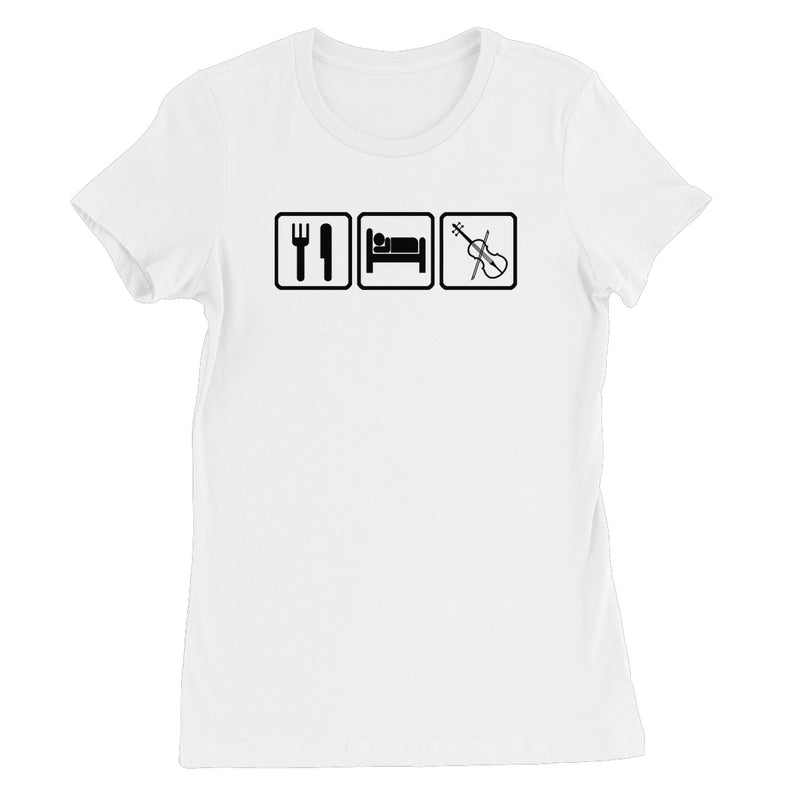 Eat Sleep & Play Fiddle Women's T-Shirt