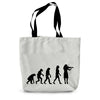 Evolution of Female Fiddle Players Canvas Tote Bag