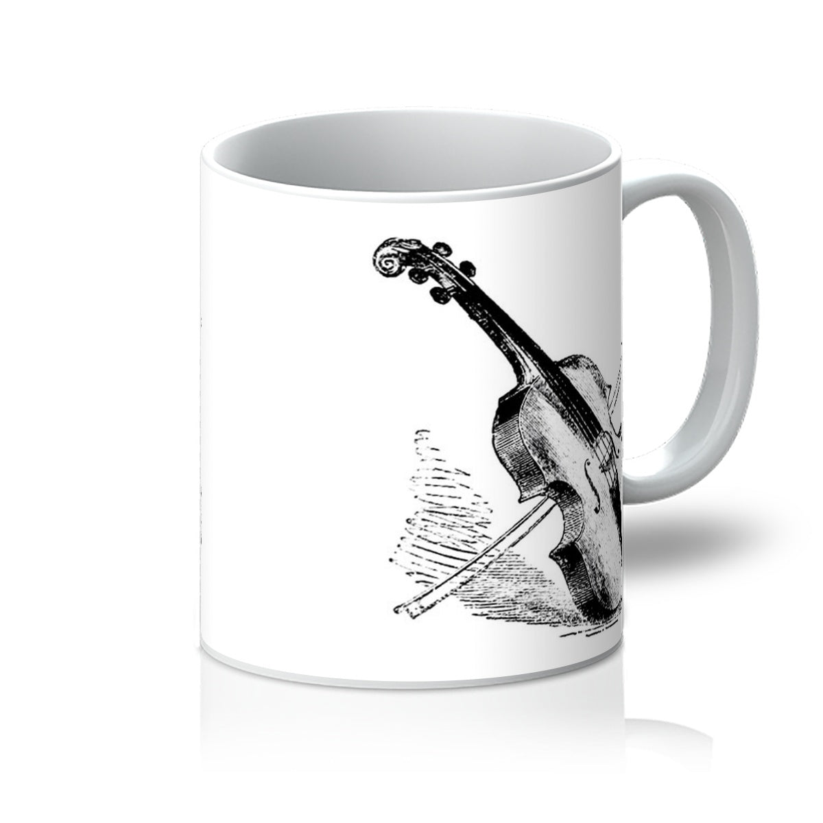 Fiddle and Bow Sketch Mug