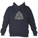 Triangular Celtic Knot Hoodie-Hoodie-Denim-Mudchutney
