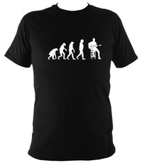 Evolution of Guitar Players T-shirt - T-shirt - Black - Mudchutney