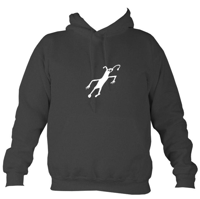 Caveman Painting Hoodie-Hoodie-Charcoal-Mudchutney