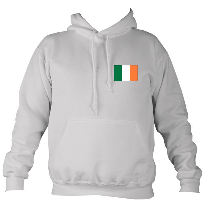 Irish Flag Hoodie-Hoodie-Moondust grey-Mudchutney