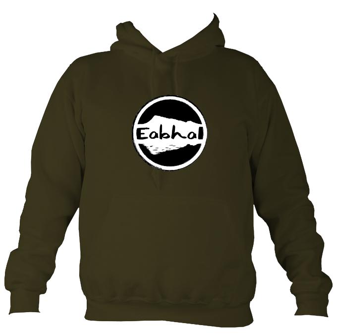 Eabhal Large Logo Hoodie-Hoodie-Olive green-Mudchutney