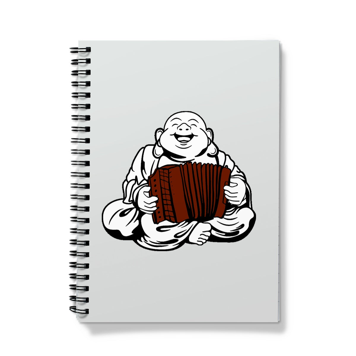 Melodeon Playing Buddha Notebook