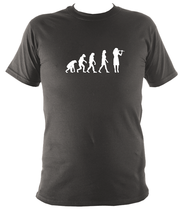 Evolution of Female Fiddle Players T-shirt