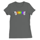 Rainbow Sound Wave Concertina Women's T-Shirt