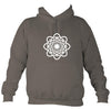 Celtic Geometric Flower Design Hoodie-Hoodie-Mocha brown-Mudchutney