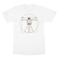 Da Vinci Vitruvian Man Concertina T-shirt
