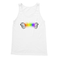 Rainbow Sound Wave Concertina Tank Top