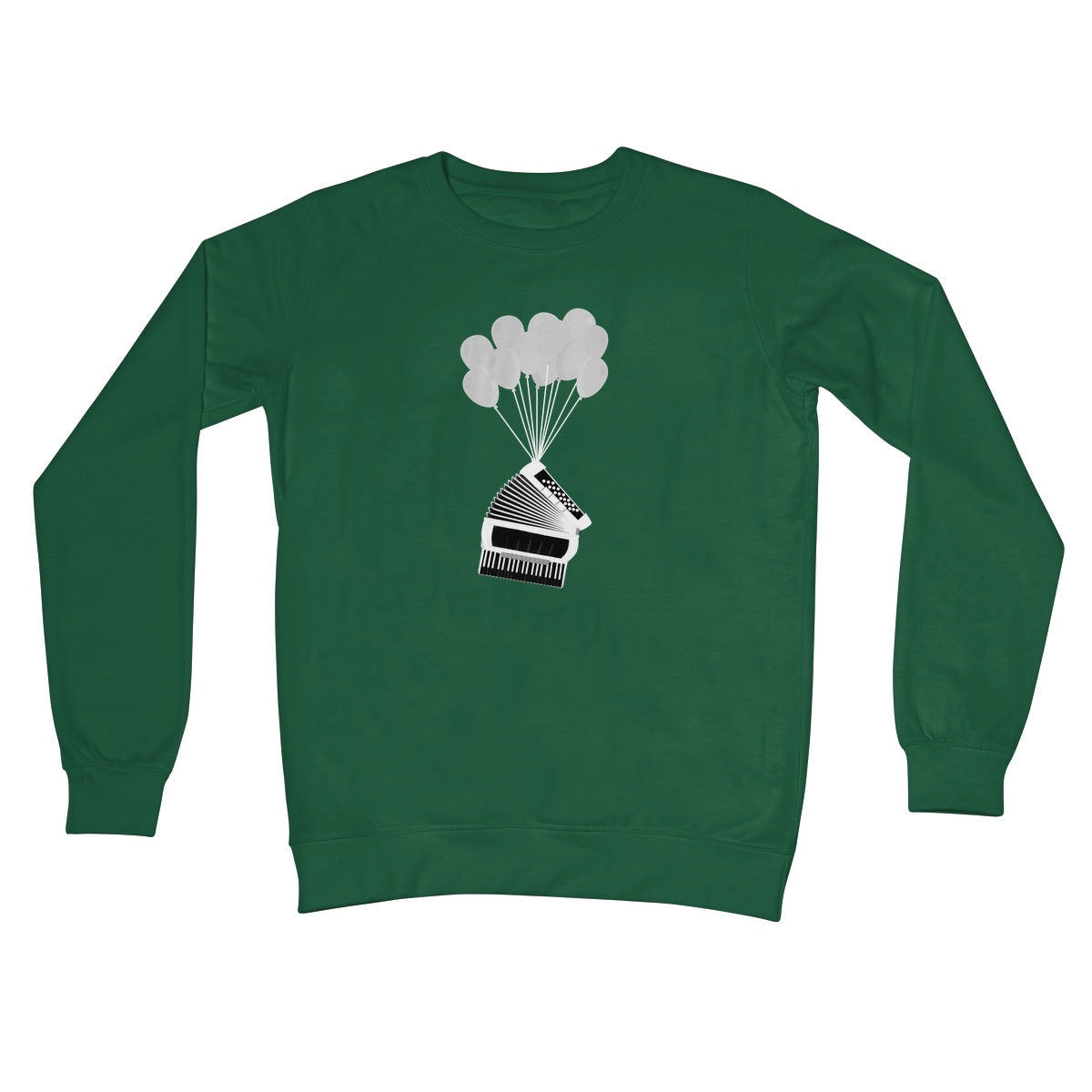 Banksy Style Accordion Crew Neck Sweatshirt