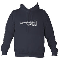 Fiddle Sketch Hoodie-Hoodie-Denim-Mudchutney