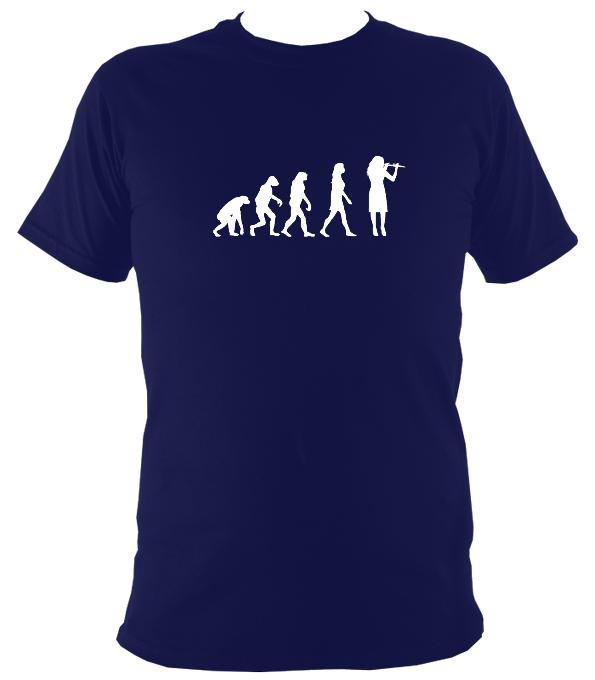 Evolution of Female Fiddle Players T-shirt