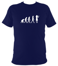 Evolution of Female Fiddle Players T-shirt