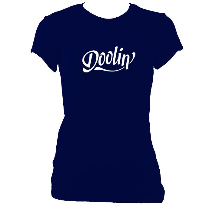 update alt-text with template Doolin Irish Band Ladies Fitted T-shirt - T-shirt - Navy - Mudchutney