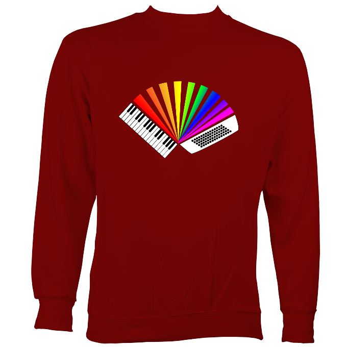 Rainbow Piano Accordion Sweatshirt