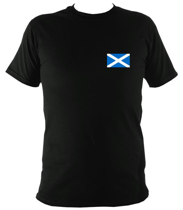 Scottish Saltire Flag T-shirt - T-shirt - Black - Mudchutney