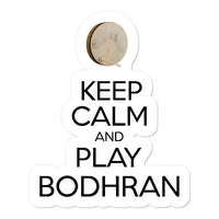 Keep Calm & Play Bodhran Sticker