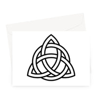 Triangular Celtic Knot Greeting Card