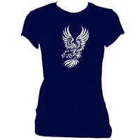 update alt-text with template Eagle Ladies Fitted T-shirt - T-shirt - Navy - Mudchutney