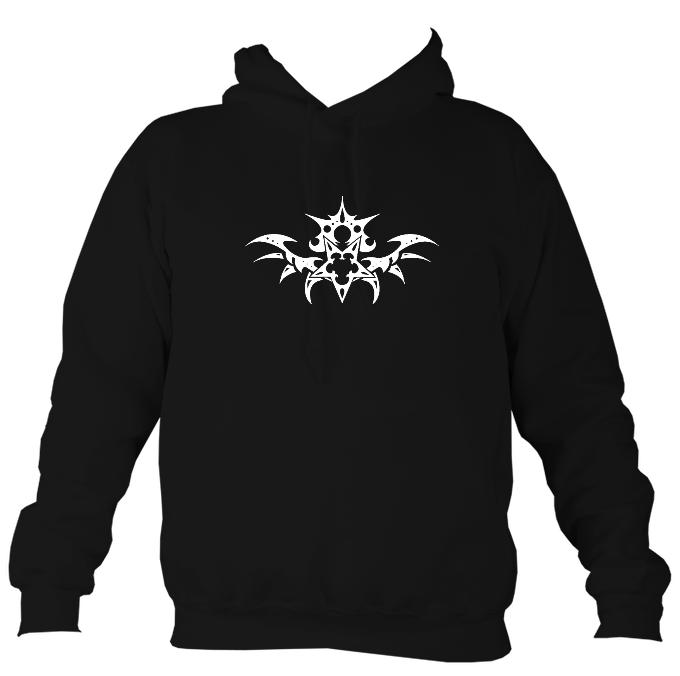 Tribal Tattoo Hoodie-Hoodie-Jet black-Mudchutney