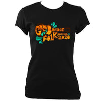 Cambridge Folk Festival - Design 8 - Women's Fitted T-shirt - T-shirt - White - Mudchutney