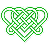 Celtic woven hearts Sticker