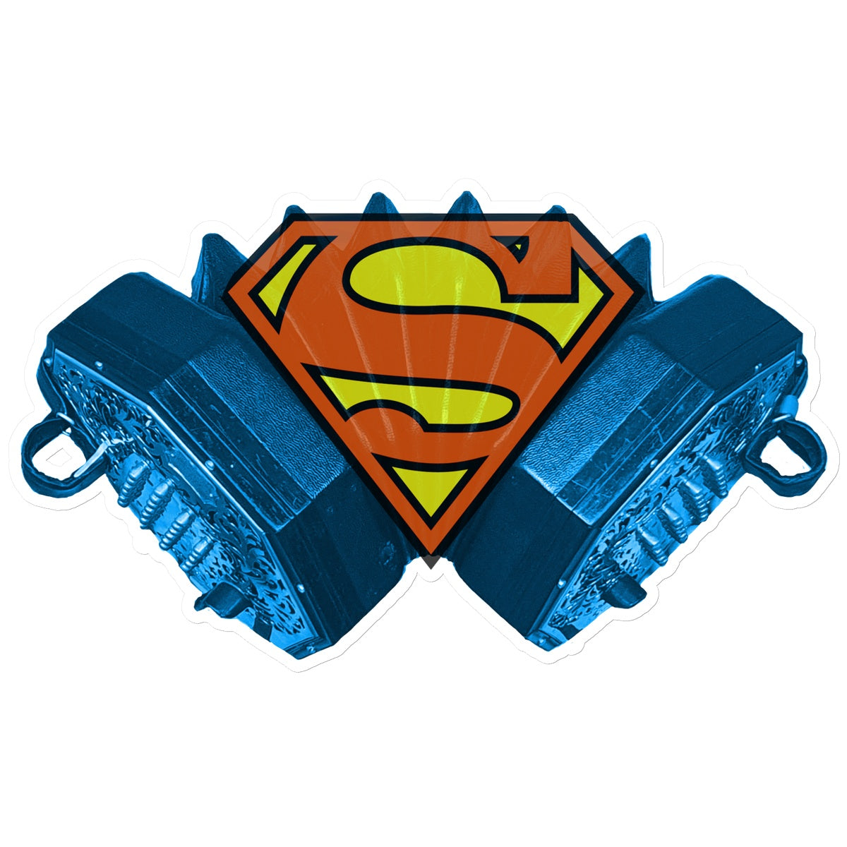 Concertina Superhero Sticker