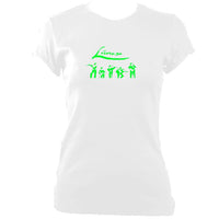 update alt-text with template Lúnasa Band Ladies Fitted T-shirt - T-shirt - White - Mudchutney