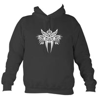 Tribal Sabre Tooth Hoodie-Hoodie-Storm grey-Mudchutney