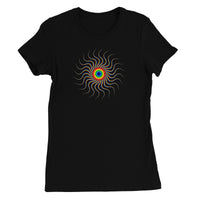 Colourful Wavy Sun Women's T-Shirt