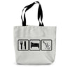 Eat Sleep & Play Fiddle Canvas Tote Bag