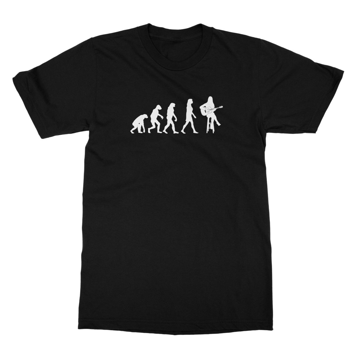 Evolution of Female Flute Player T-Shirt