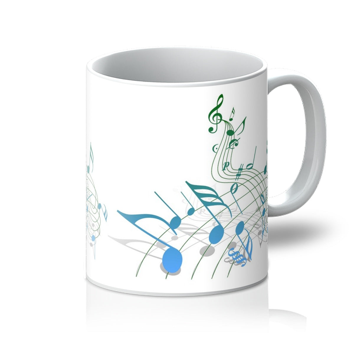 Abstract Music Score Mug