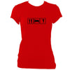 update alt-text with template Eat, Sleep, Dance Morris Ladies Fitted T-shirt - T-shirt - Red - Mudchutney