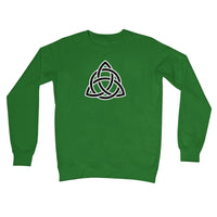 Triangular Celtic Knot Crew Neck Sweatshirt