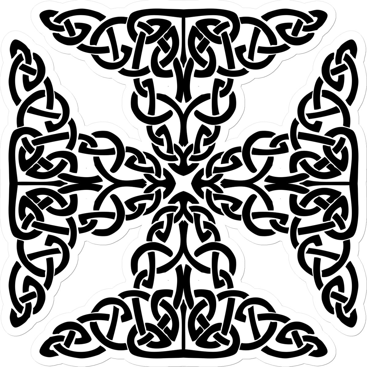 Complex Celtic Cross Sticker