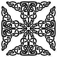 Complex Celtic Cross Sticker