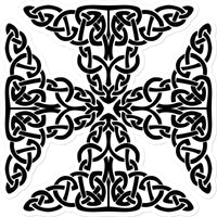 Complex Celtic Cross Sticker