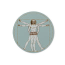 Da Vinci Vitruvian Man Concertina Glass Chopping Board